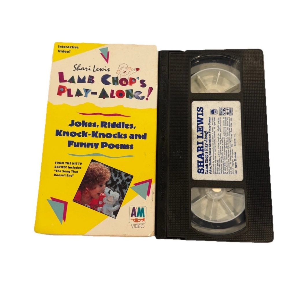 Lamb Chops "Play Along" Interactive VHS, 1992 A&M Video With Shari Lewis